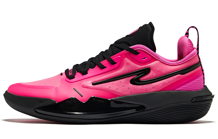 Erke Hunting Cushioning Slip Resistant Low top Basketball Shoes Men’s Numbers Pink/Black