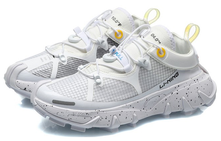 Li Ning Textile, Synthetic Leather, TPU Cushioning Coverage Rebound Low top Basketball Shoes Women’s White