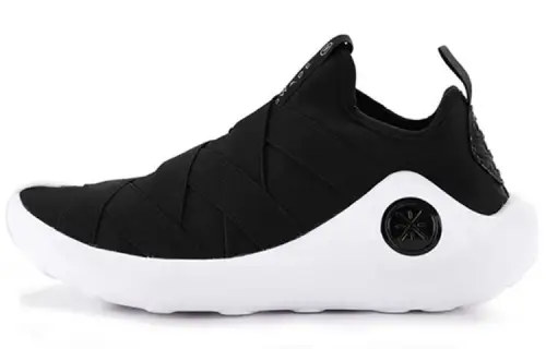 LiNing Wade series non-slip wear-resistant low-top retro basketball shoes men's black and white