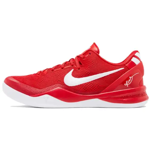 Nike Kobe 8 Protro TB comfortable, wear-resistant, low-top basketball shoes, same style for men and women, red