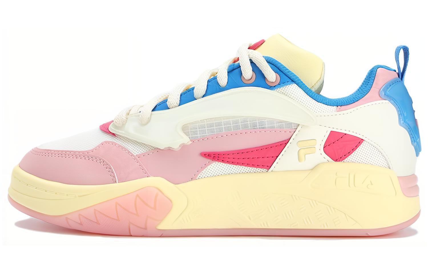 FILA FUSION Lifestyle Basketball Heritage Sneakers ‘White Blue Pink’ Women’s