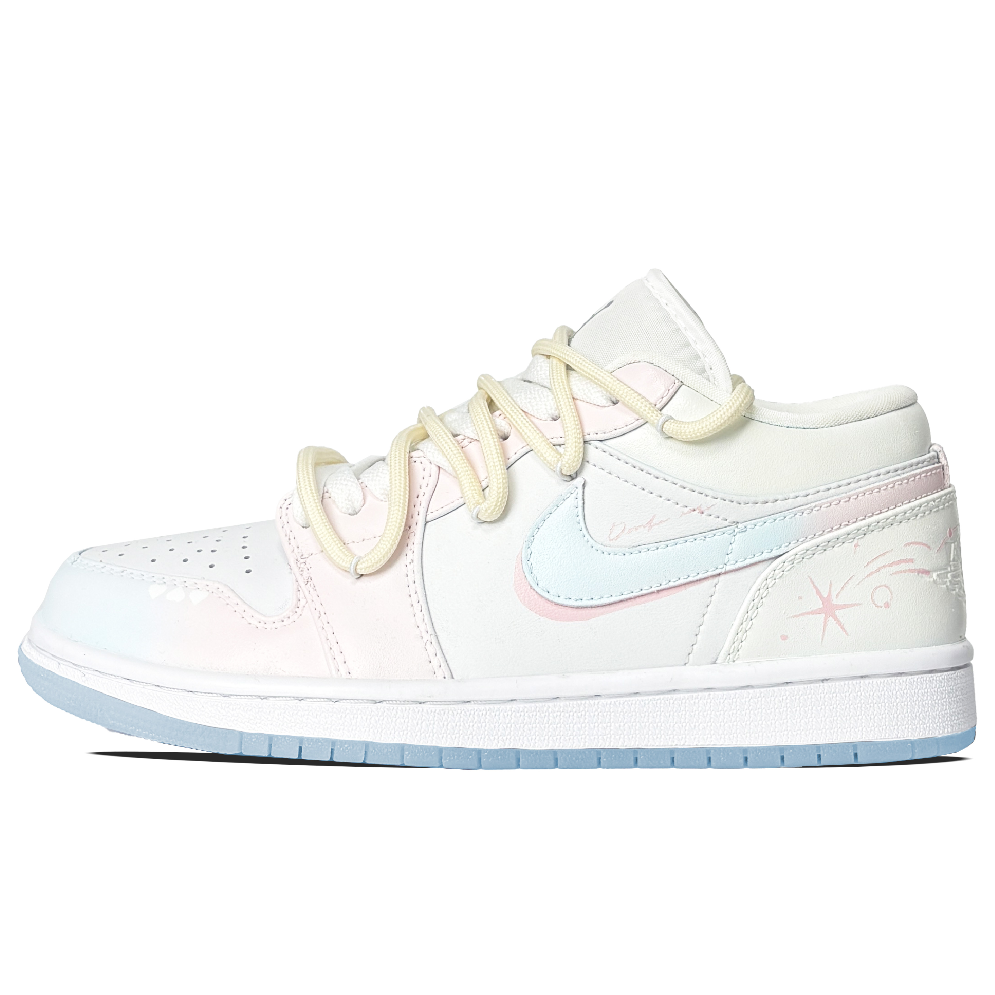 Jordan Air Jordan 1 Synthetic Leather, Split Cow Leather Abrasion Resistant Low top Vintage Basketball Shoes Women’s