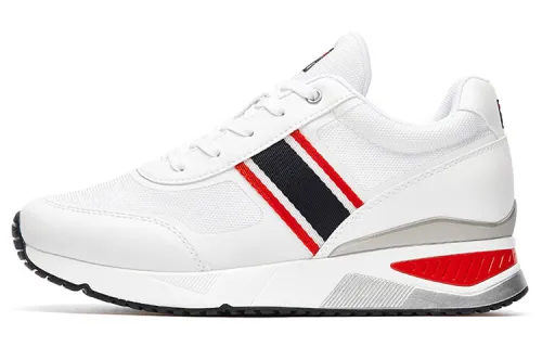 FILA Fmc Textile, Synthetic Leather, TPU Low top Chunky Sneakers Women's Ecru Korean Style