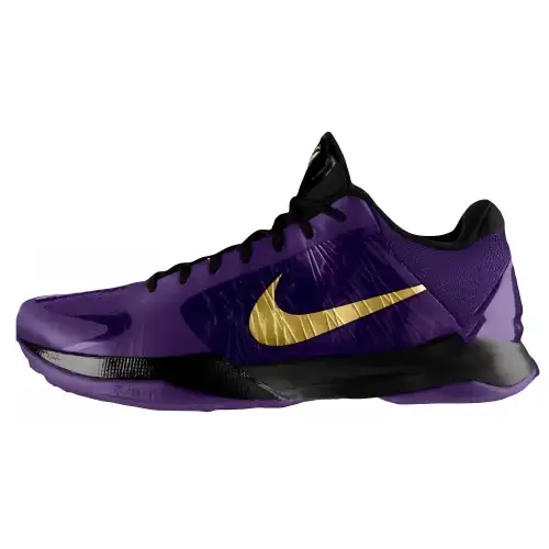 Nike Zoom Kobe 5 Protro “Eggplant” Round Toe Lace Up Wear-Resistant Breathable Low-top Basketball Shoes Men’s Purple