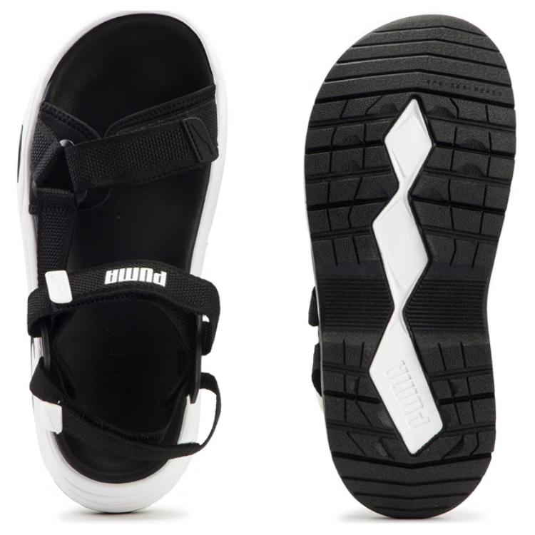 PUMA Traek Lite Beach Sandals Unisex Black White