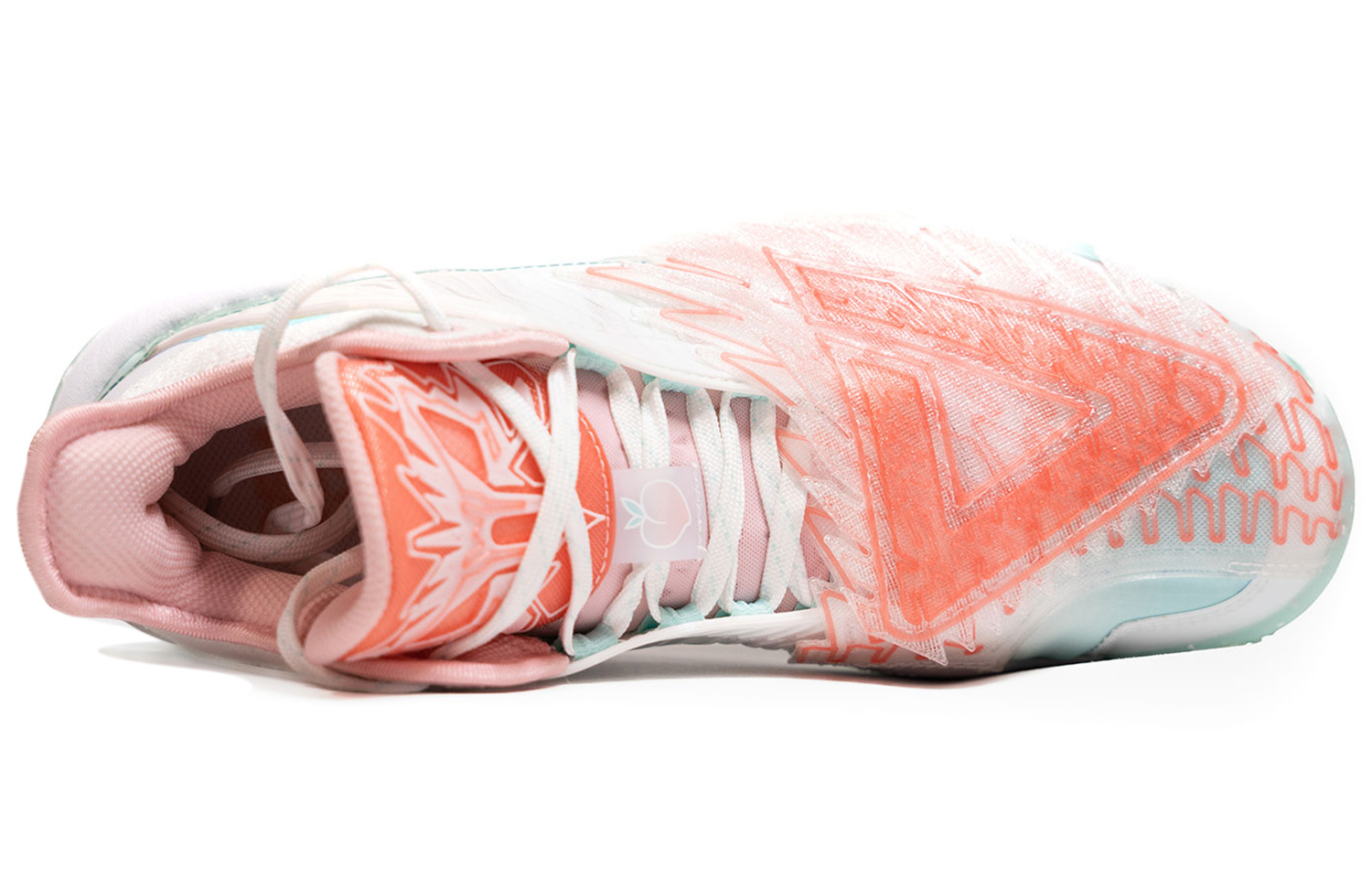PEAK State Extremely Large Triangle 1.0 Basketball Shoes Men’s Desert Pink Light Sour Green