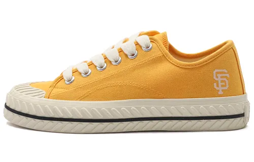 MLB Playball Origin Abrasion Resistant, Breathable, Lightweight Low top Canvas Shoes Unisex Orange