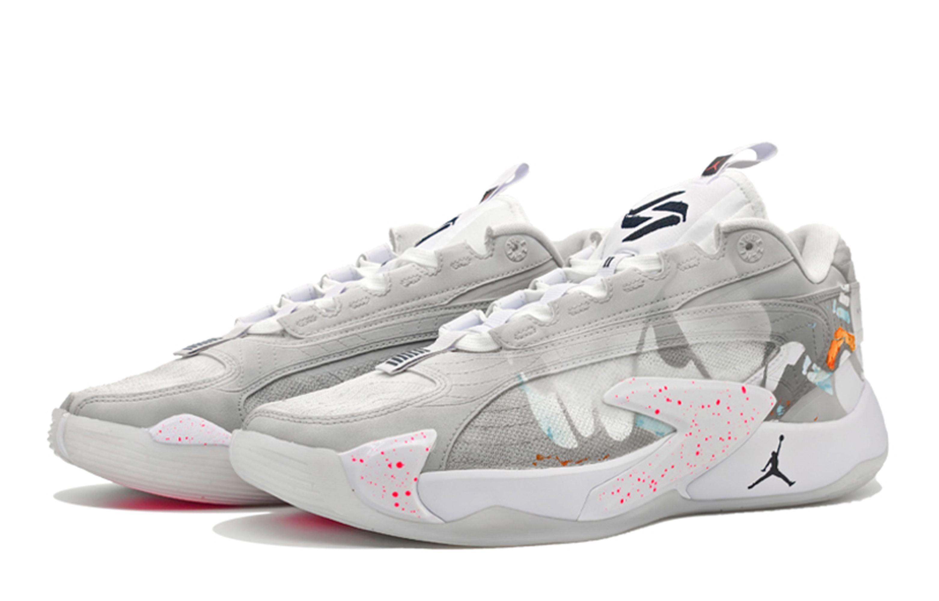 Jordan Luka 2 Mountain Top Artistic, Lucky Duck, Premium Gray, Gradient Deconstruction, Artistic Versatile