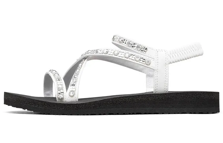 Skechers Meditation One Strap Sandals Women's White