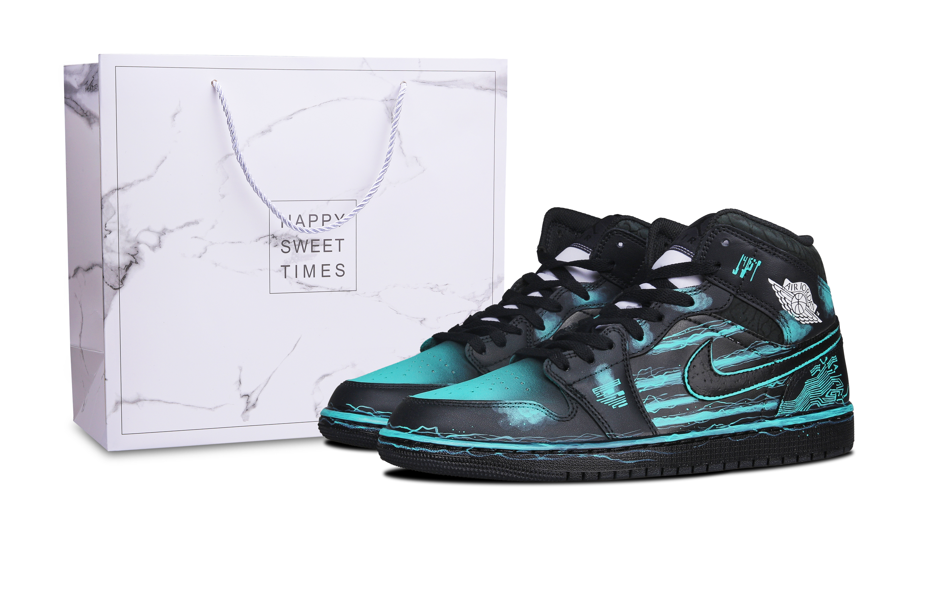 Jordan Air Jordan 1 Cyber Technology Abrasion Resistant Breathable Abrasion Resistant Breathable Mid top