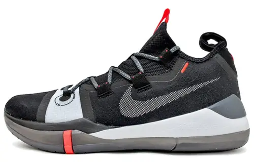 Nike Kobe AD Black Multi-Color Kobe Round-head lace, shock-absorbing, low-top practical basketball shoes, men's black color, domestic version