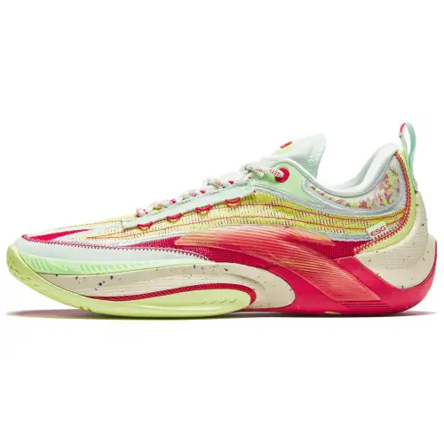 Anta Zap 1 ESG Cushioning, Wear Resistant Low top Basketball Shoes Men's Yellow Red Green
