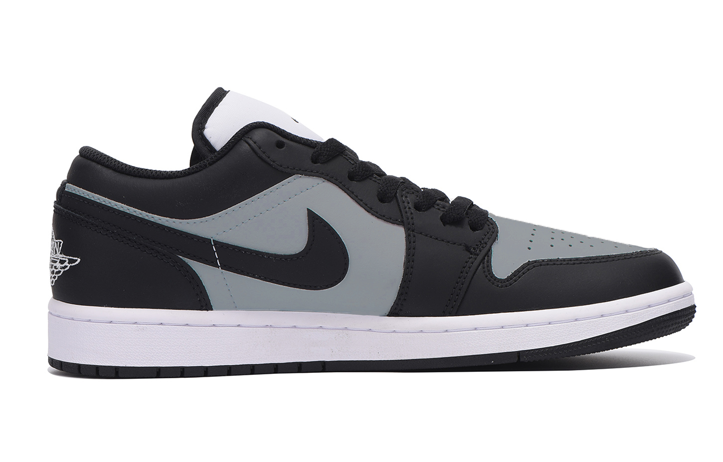 Jordan Air Jordan 1 Slip Resistant Low top Vintage Basketball Shoes Men’s Black Gray