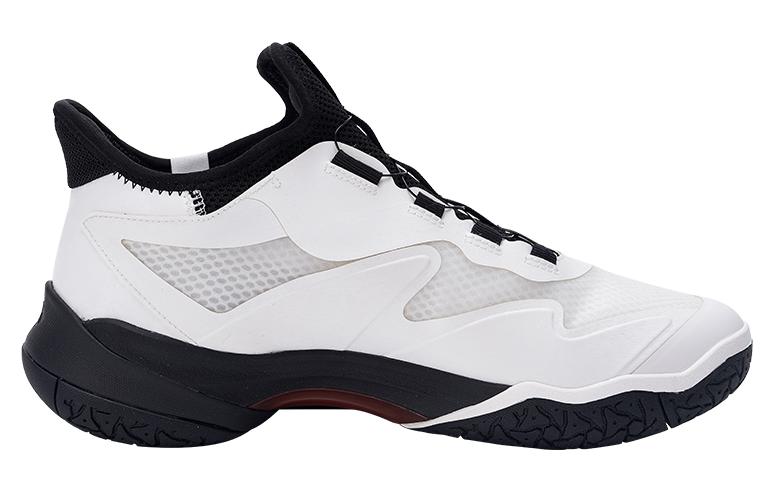KUMPOO Thickened Fleece TPU, Mesh Low top Badminton Shoes Unisex White Red