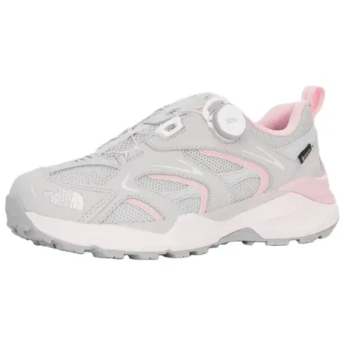 THE NORTH FACE ENERGY TECH ALPHA 3.0 Abrasion Resistant Low top Mountaineering Shoes Men's Gray Pink