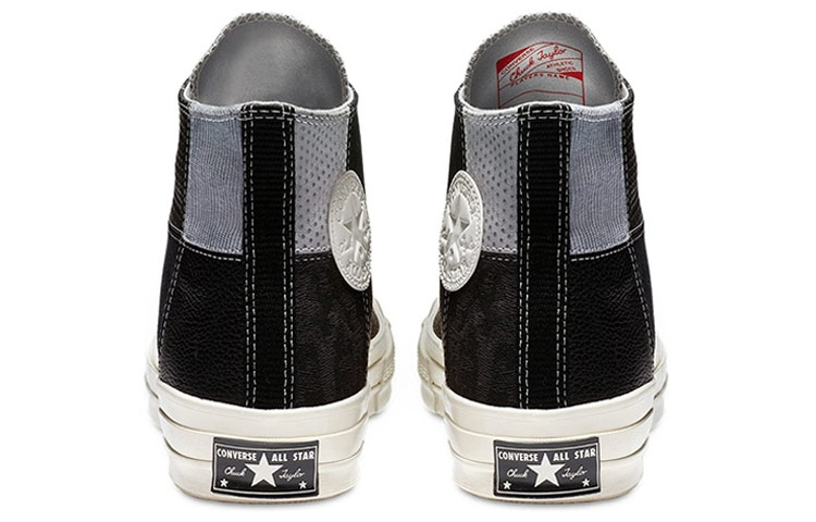 Кеды Converse Chuck 70 High (черно-серые) — Чёрный / серый — фото 5