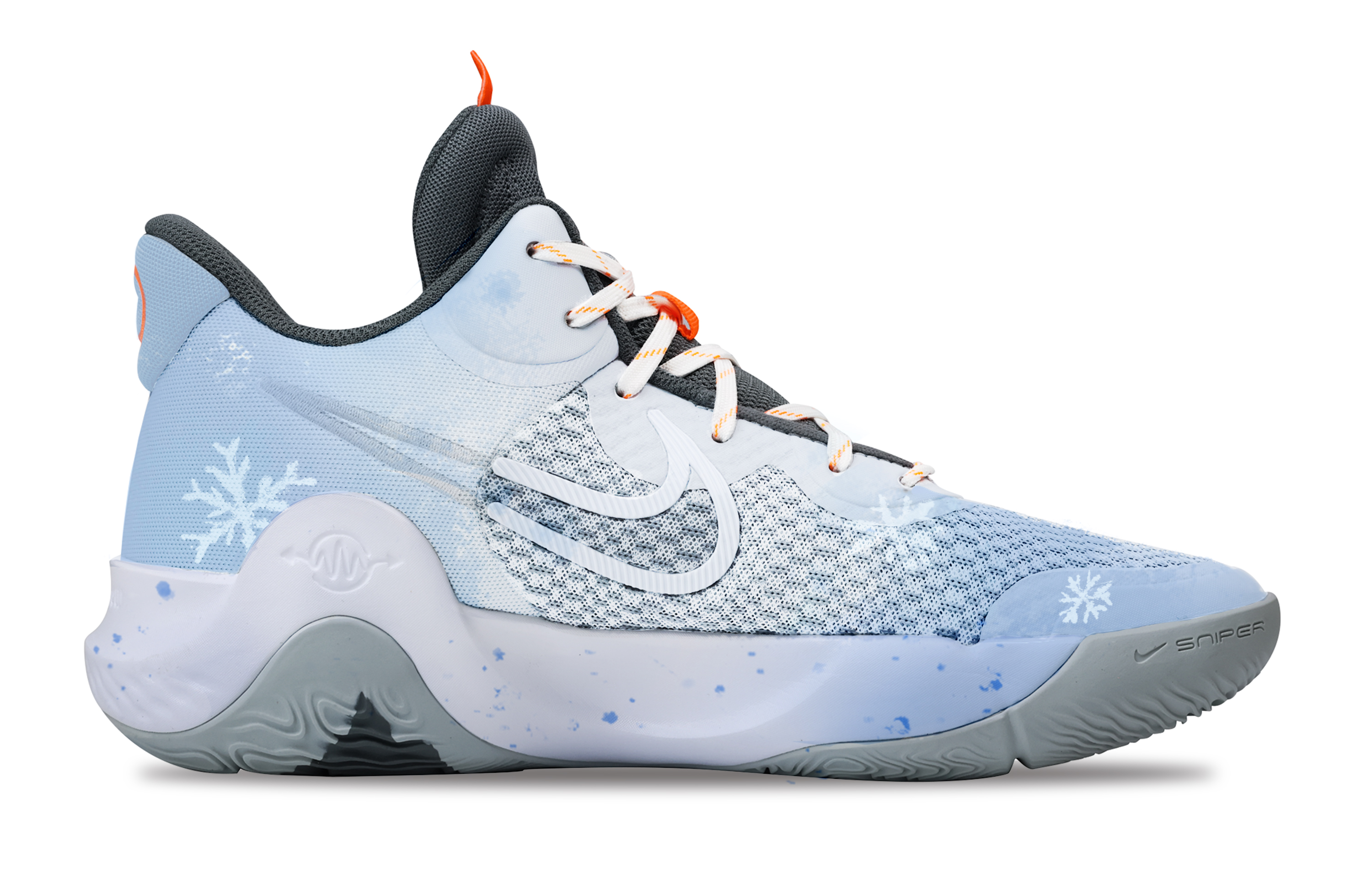 Nike KD Trey 5 IX Cushioning Abrasion Resistant Impact Resistant Super Light Mid top Basketball Shoes Unisex Sky Blue