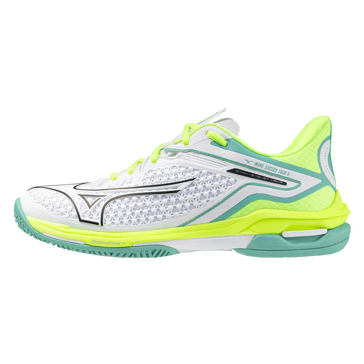 Mizuno Wave Exceed Tour 6 Cushioning Slip Resistant Abrasion Resistant Tennis Shoes Women's Neon Green