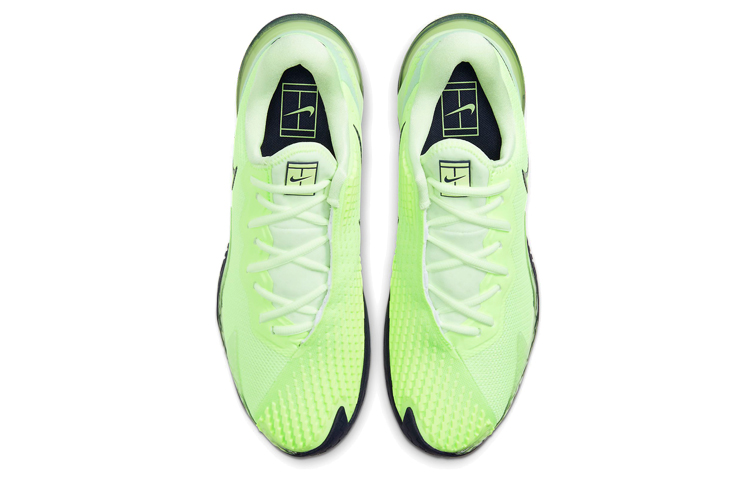 Мужские кроссовки Nike Air Zoom Vapor Cage 4 (черно-зеленые) — фото 4
