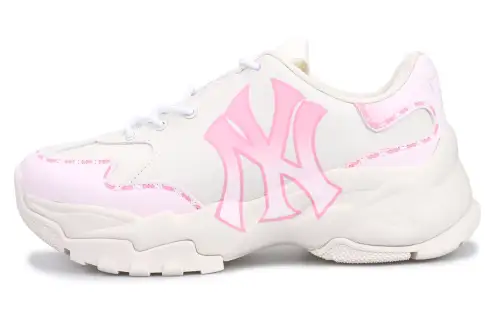 MLB Big Ball Chunky Sneakers Unisex Low Top White/Pink