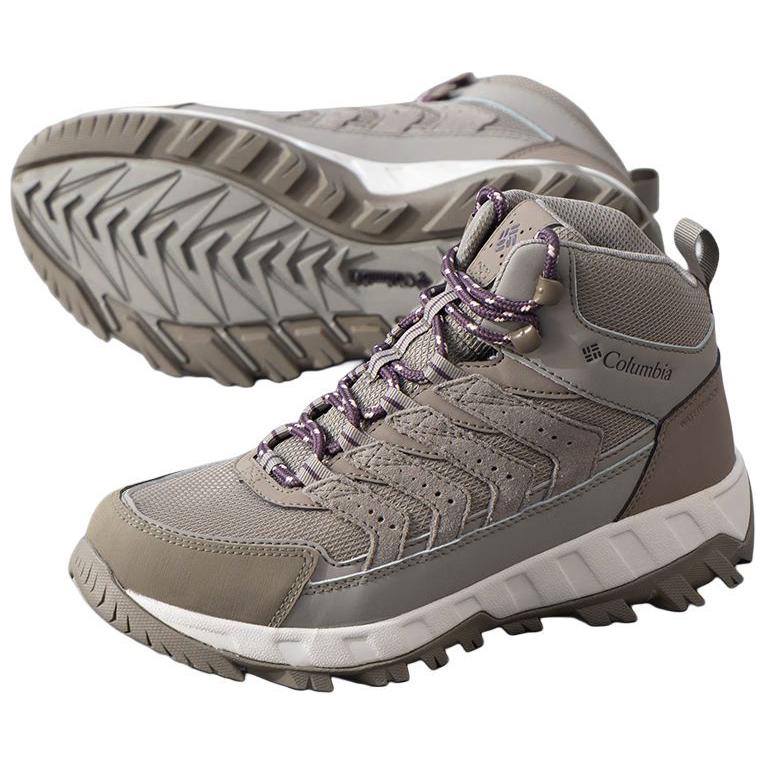 Columbia Strata Trail Slip Resistant Abrasion Resistant Mid top Hiking Shoes Women’s Taupe