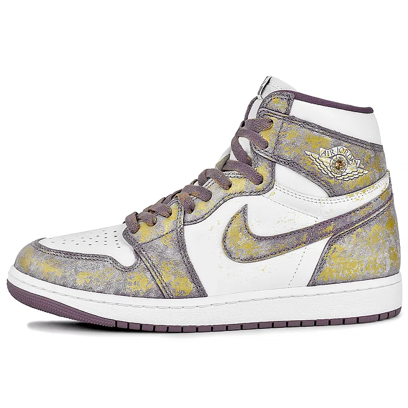 Jordan Air Jordan 1 Abrasion Resistant Abrasion Resistant High top Vintage Basketball Shoes Unisex
