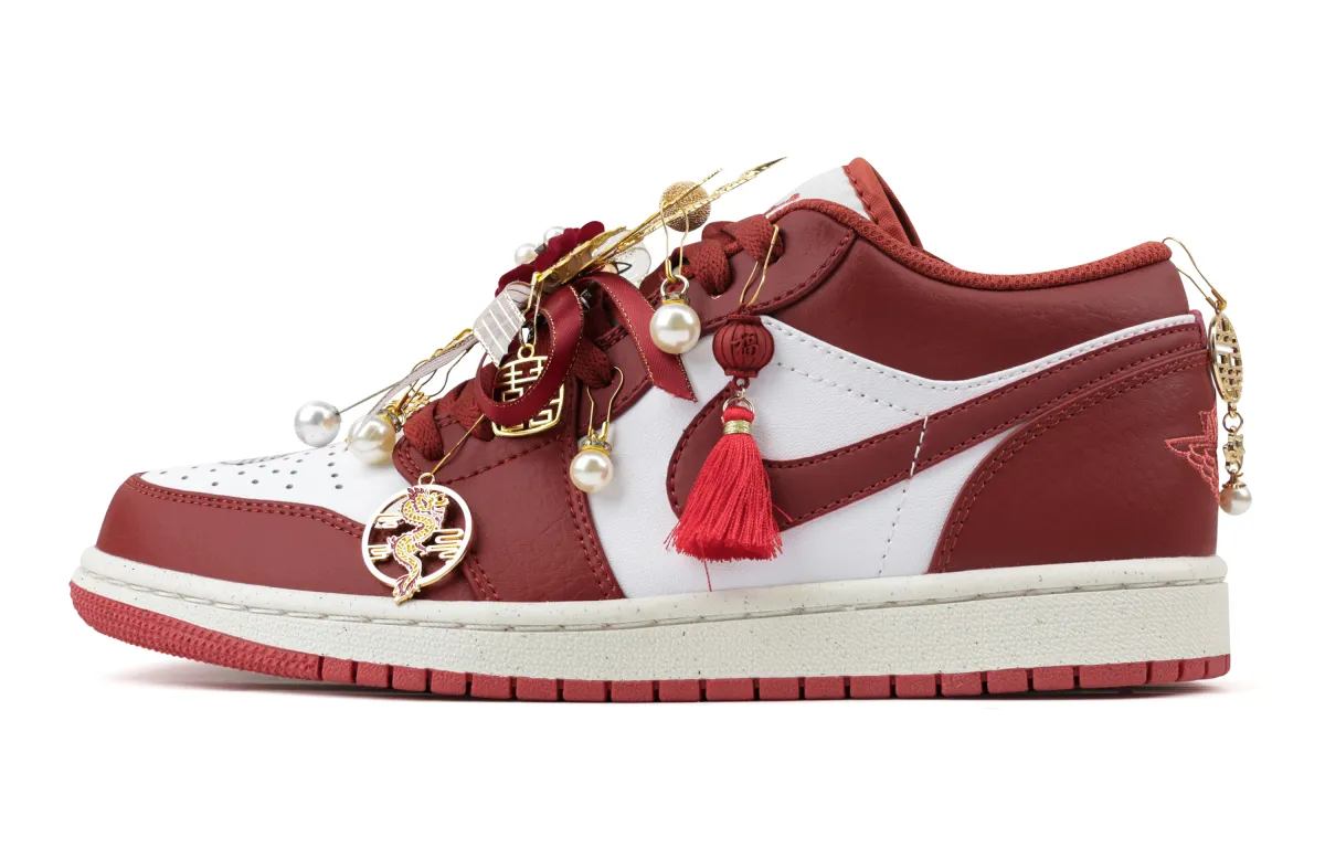 Jordan Air Jordan 1 Vintage Basketball Shoes Unisex Low Top White