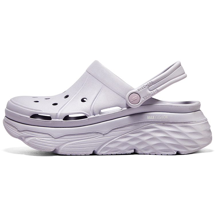 Skechers Skechers Max Cushioning Outdoor Soft Elastic Croc Shoes Women's Lavender