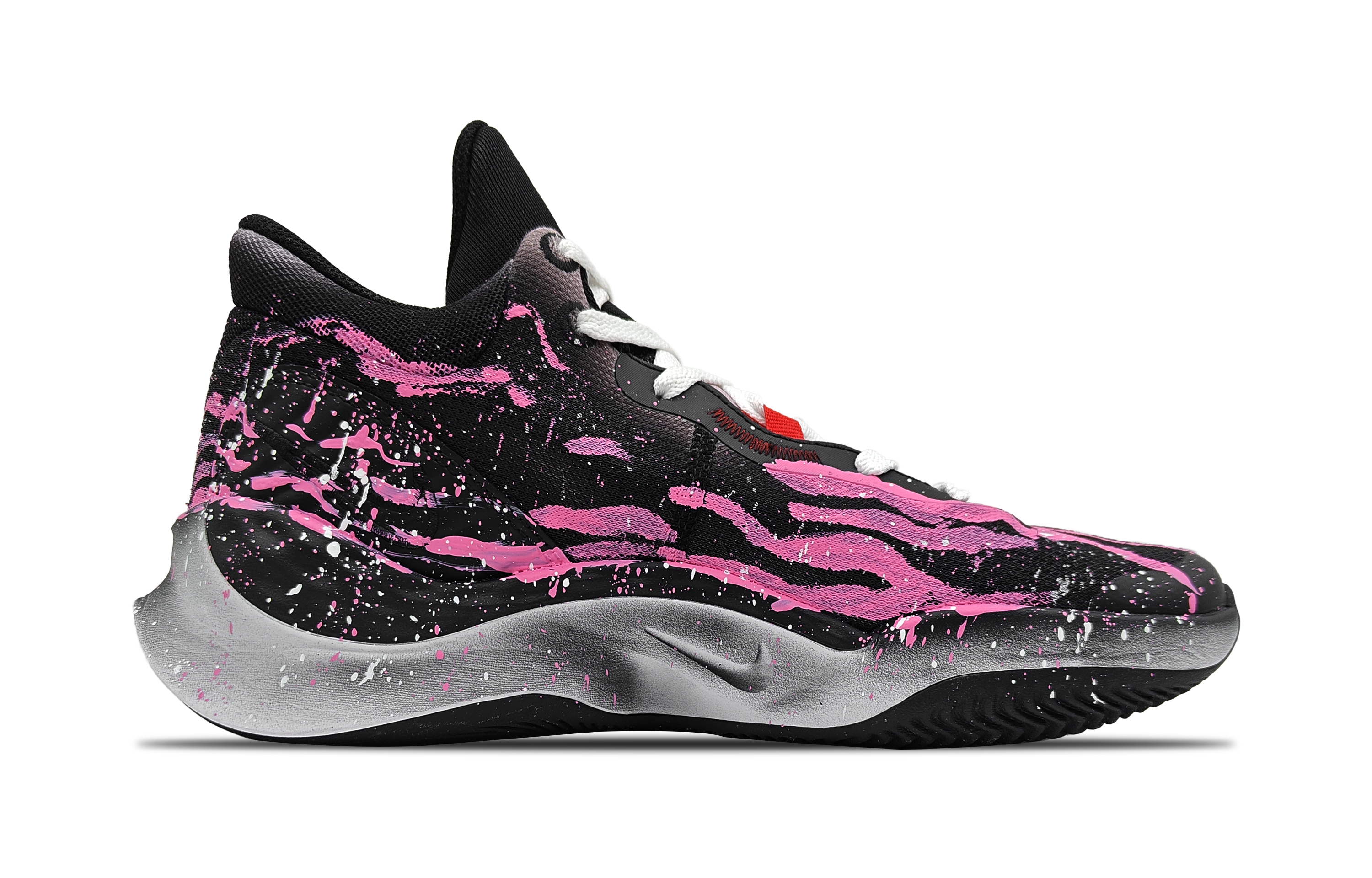 Nike Renew Elevate 3 E Dong BOX Cushioning Support Low top Basketball Shoes Unisex Pink Black