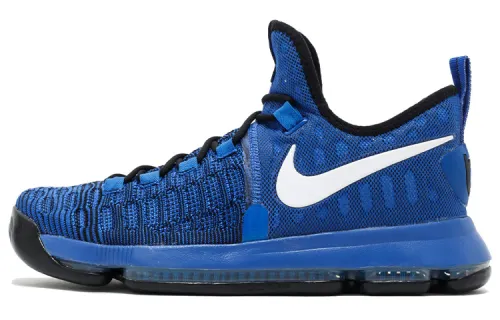 Nike KD 9 On Court trendy and comfortable non-slip lightweight low-top practical basketball shoes men's blue
