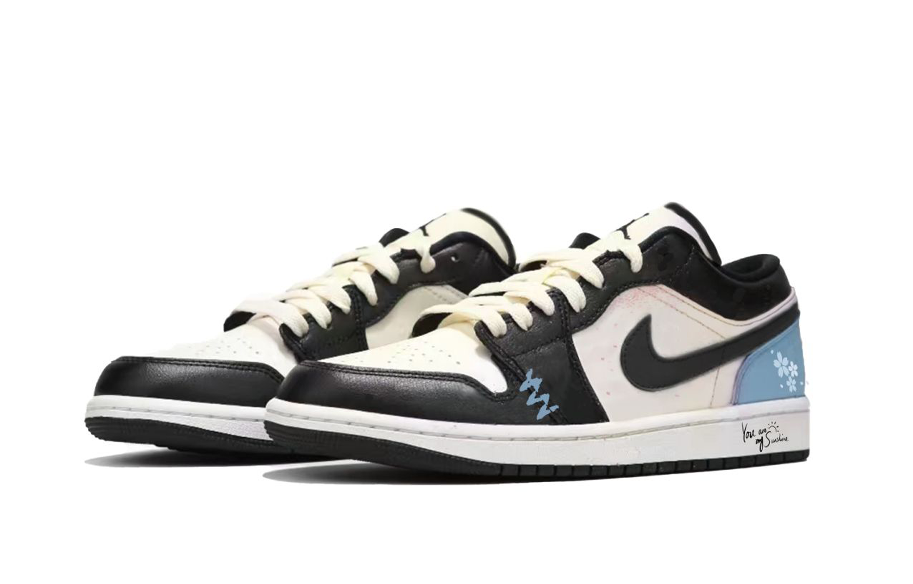Jordan Air Jordan 1 Cushioning Low top Vintage Basketball Shoes Men’s Black