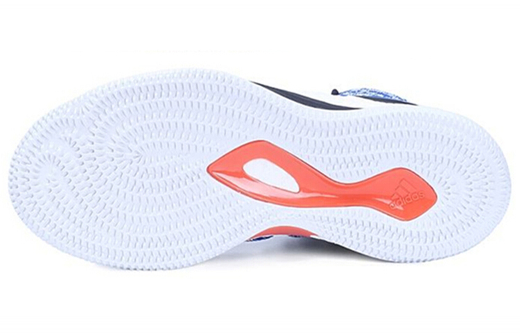 Мужские кроссовки adidas D Rose 8 (сине-белые) — Синий / чёрный / белый — фото 5