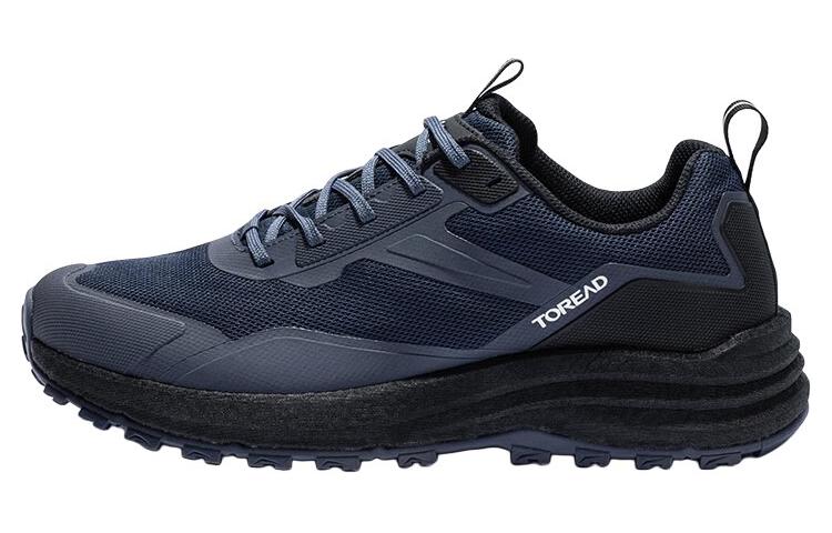 TOREAD Slip Resistant, Abrasion Resistant, Breathable Low top Hiking Shoes Men’s Blue Black