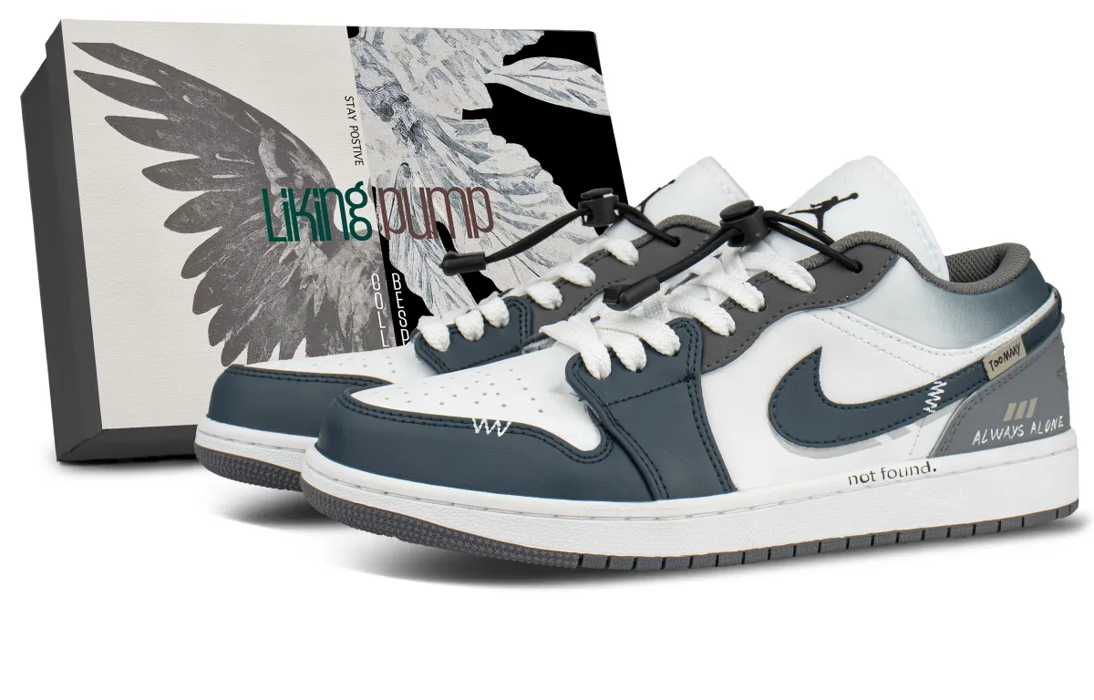 Jordan Air Jordan 1 Abrasion Resistant Lightweight Wear resistant And Lightweight Low top Vintage Basketball Shoes