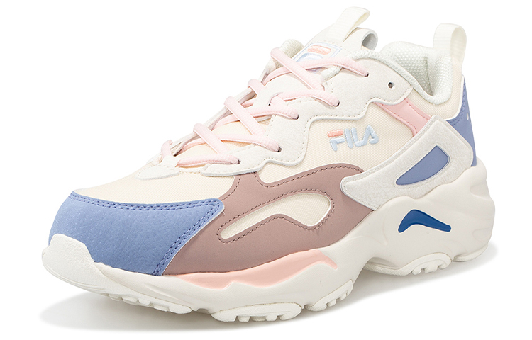 Женские кроссовки Fila Tracer (бело-сине-розовые) — фото 2