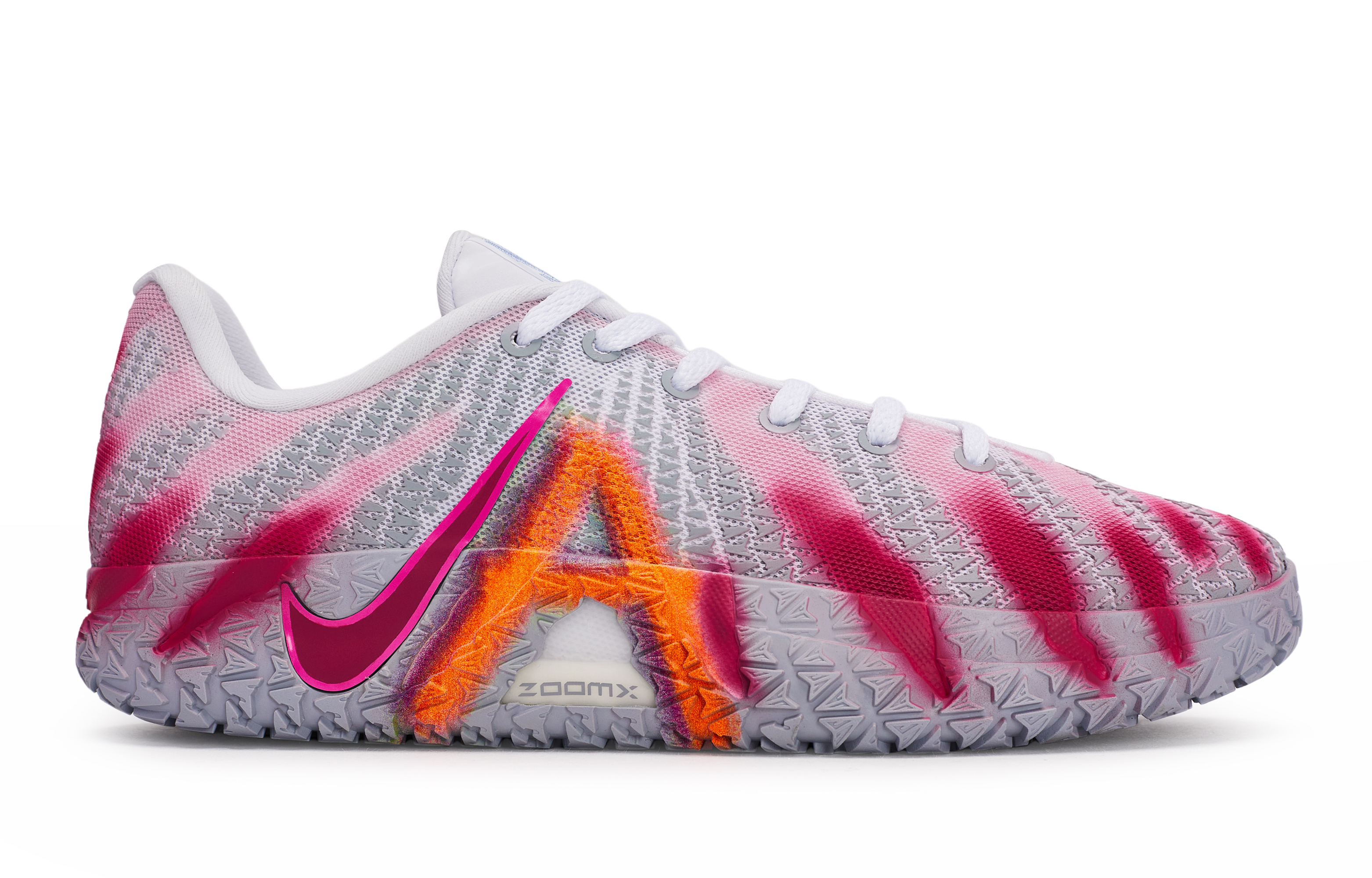 Nike Ja Morant 3 811 Manufacturing, Pink Flame, Special Shoe Box Cushioning Low top Basketball Shoes Unisex