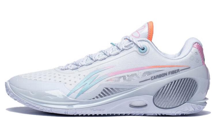LiNing Wade 808 III Ultra all-round anti-slip design, precise grip and stability, anti-slip and wear-resistant, low-top basketball shoes, men's white