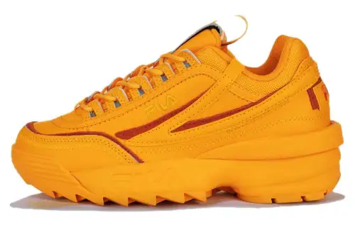FILA Disruptor 2 Comfortable Round Toe Low top Tennis Shoes Women's Yellow