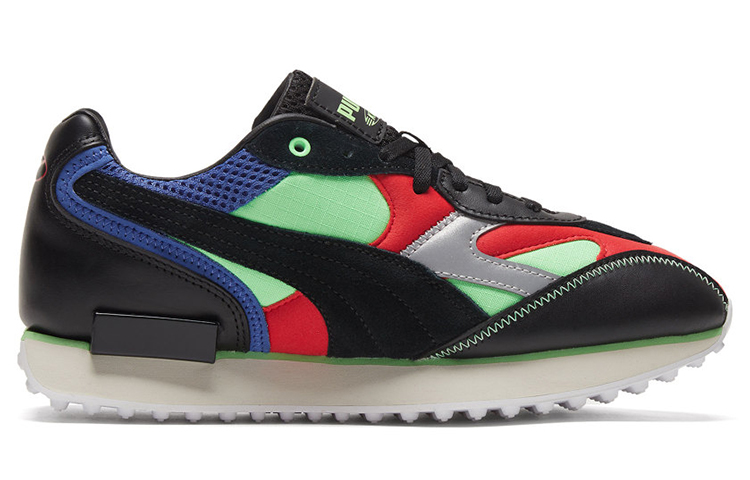 Кроссовки PUMA Future Rider King (черно-зелено-красно-синие) — Чёрный / зелёный / красный / синий — фото 2