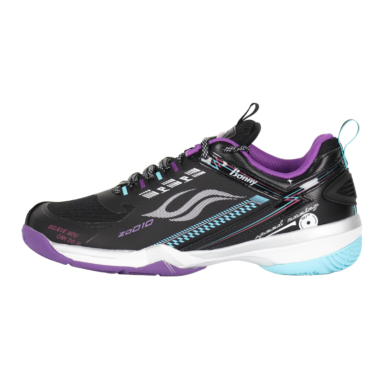 BONNY Slip Resistant Abrasion Resistant Low top Badminton Shoes Unisex