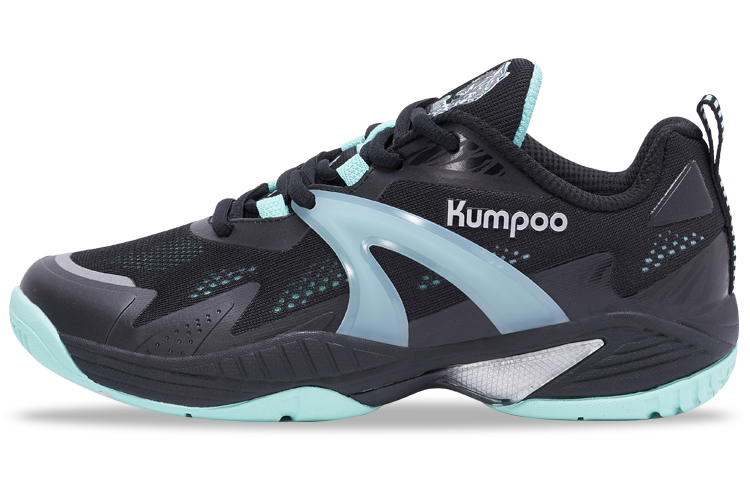 KUMPOO Badminton Shoes Unisex Low Top Black/Blue