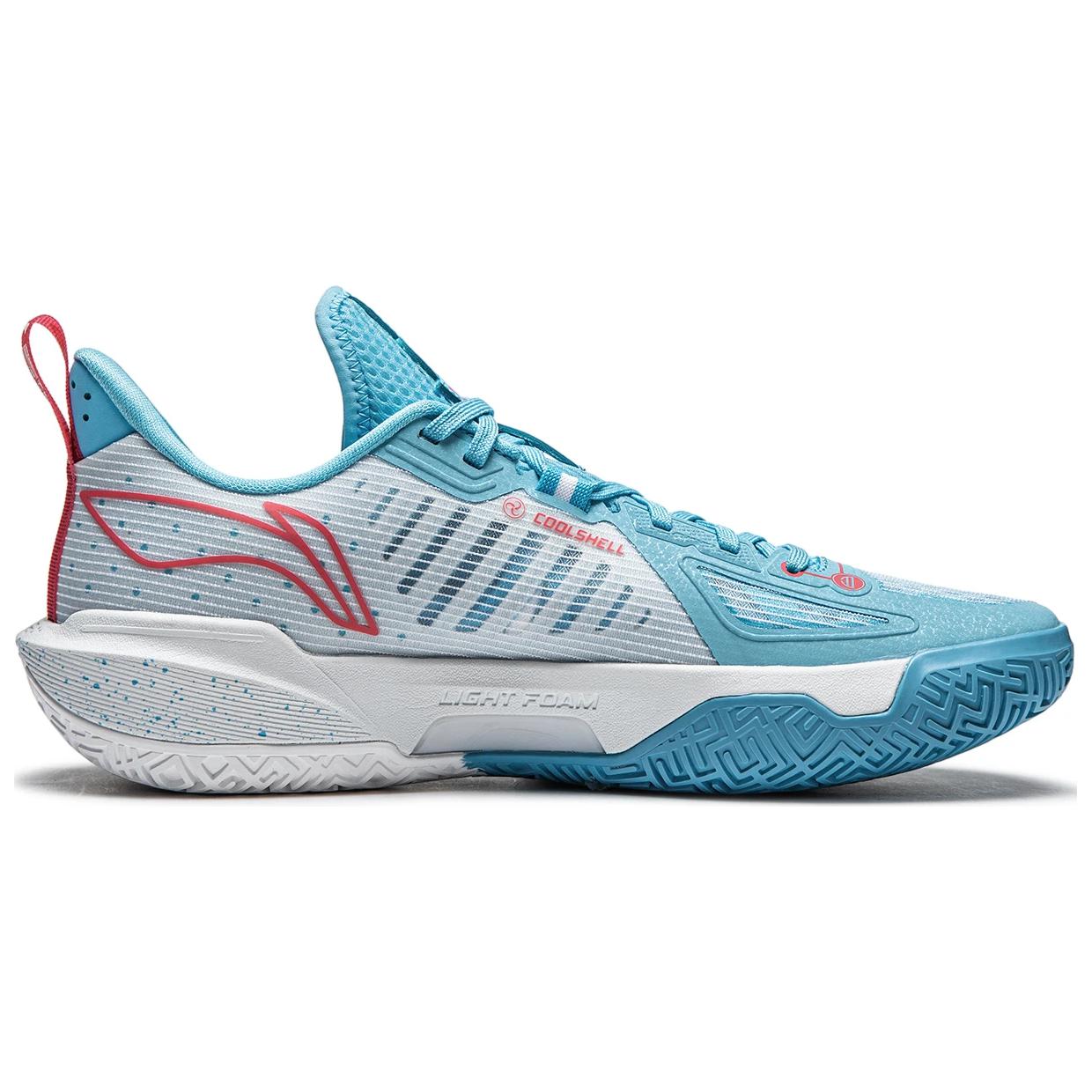 Li Ning Light Speed 2 Cushioning Slip Resistant Abrasion Resistant Breathable Low top Basketball Shoes Men’s Blue White