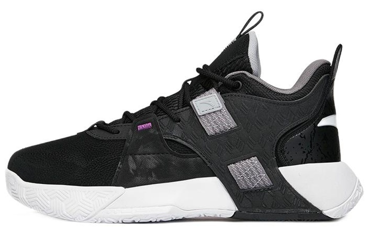 Anta Speedy Abrasion Resistant Low top Performance Basketball Shoes Men's Black