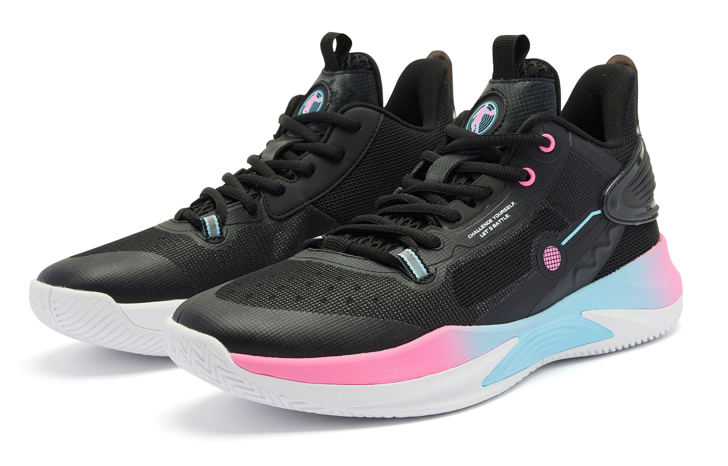 QIAODAN Poisonous Fangs TEAM Comfortable Round Toe Slip Resistant Abrasion Resistant Low top Basketball Shoes Men’s