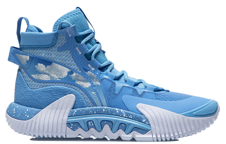 Li Ning Badfive 2 High top Performance Basketball Shoes Men’s Blue