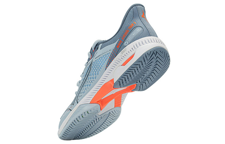 Mizuno Wave Enforce Cushioning Slip Resistant Abrasion Resistant Breathable Low top Tennis Shoes Women’s Blue Orange