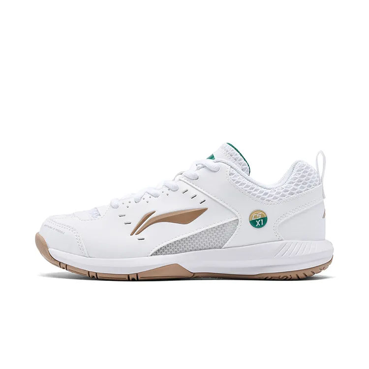 Li Ning Light Feather Cushioning Low top Badminton Shoes Unisex White