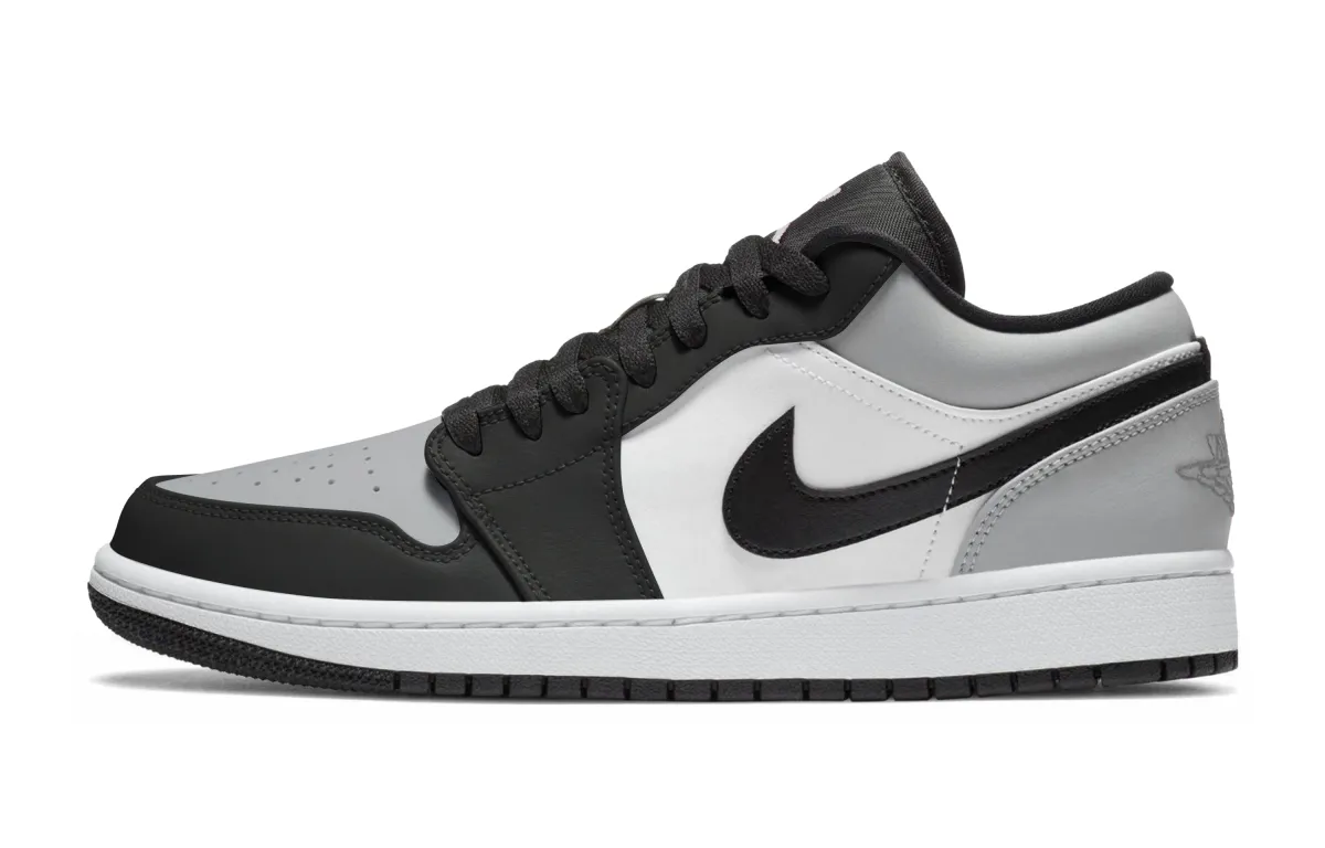 Jordan Air Jordan 1 Abrasion Resistant Low top Skateboard Shoes Unisex Black Gray