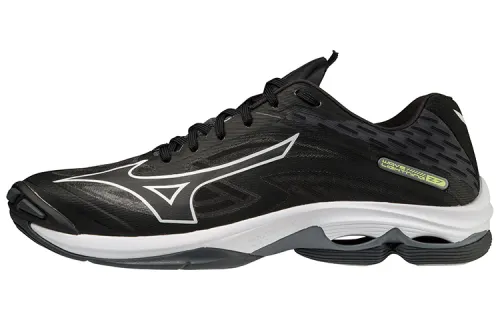 Mizuno Wave Lightning Z7 Comfortable Round Toe Slip Resistant Abrasion Resistant Low top Training Shoes Unisex Black