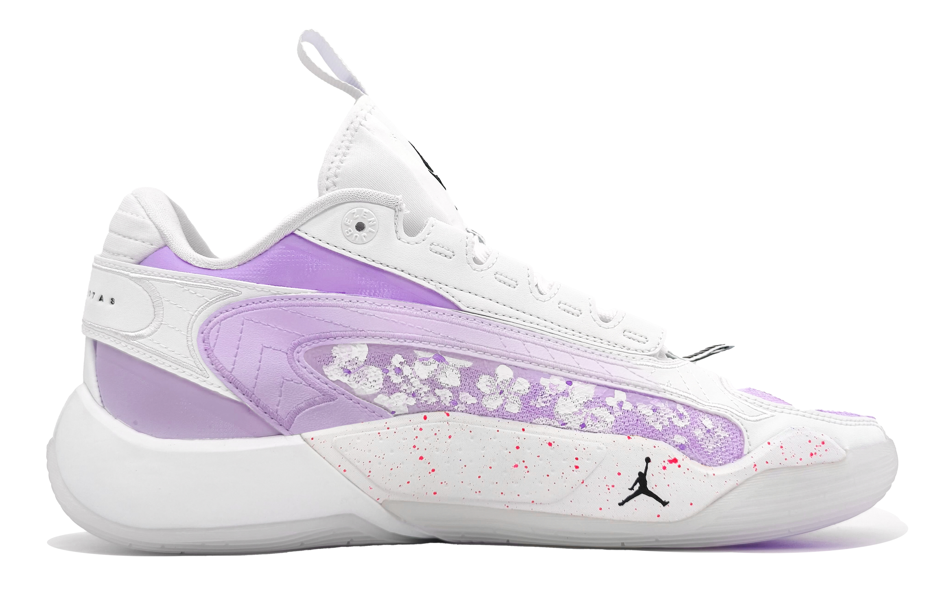 Jordan Luka 2 Cushioning Slip Resistant Abrasion Resistant Low top Basketball Shoes Women’s Lilac
